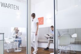 Wartebereich der Dermatologische Gemeinschaftspraxis in Münster