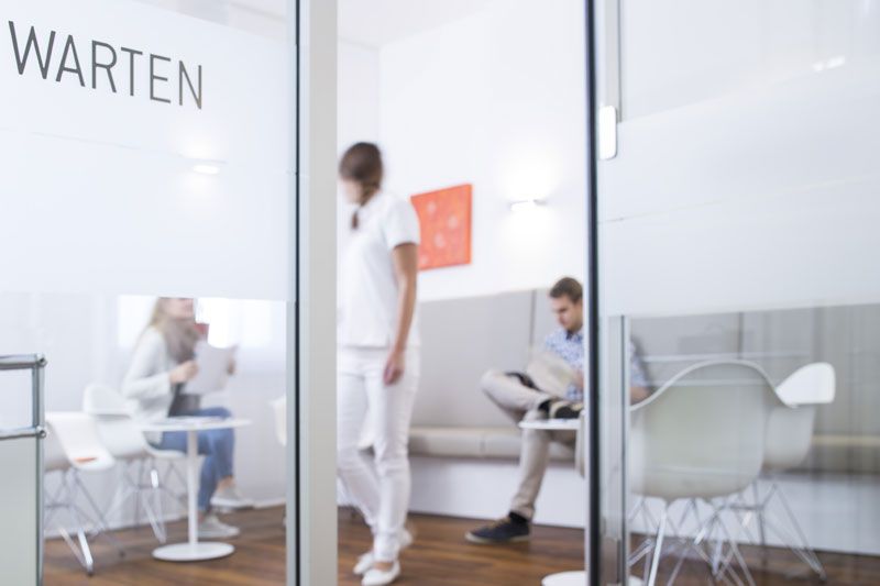 Wartebereich der Dermatologische Gemeinschaftspraxis in Münster